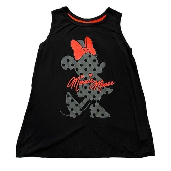 Disney Minnie Mouse Silhouette Tulip Cut Scoop Neck Tank Top NWT Size Small - Picture 3 of 8